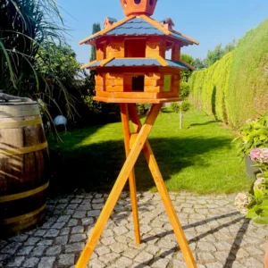 Darlux Ptačí budka vila XXL se stojanem, modrá